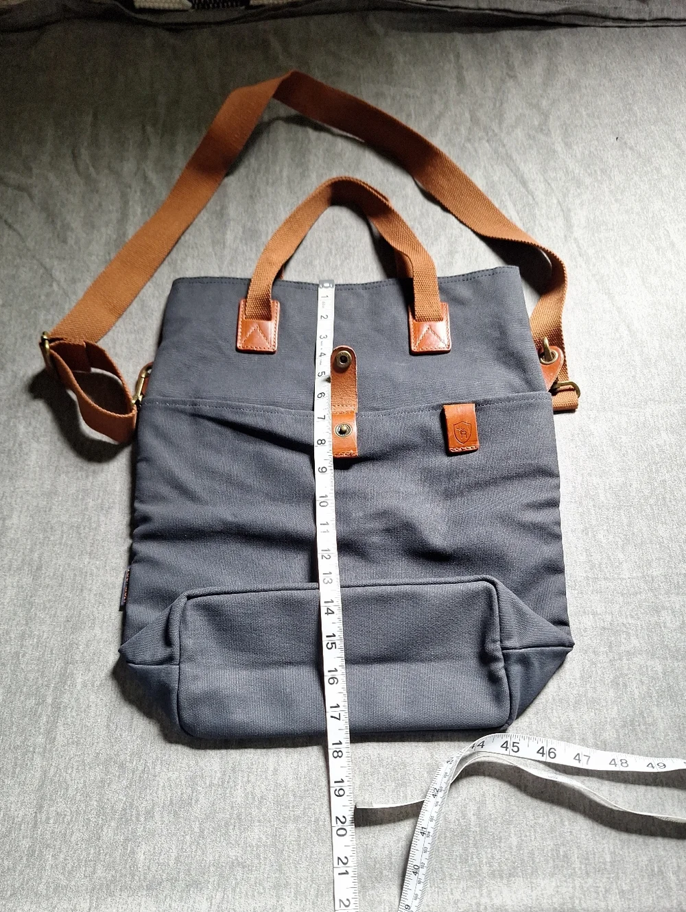 Tourbon Canvas Clip-on Quick-release Bike Panniers Versatile Shoulder Bag - Picture 8 of 16